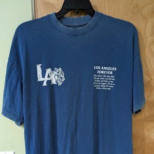 Darc Sport LOS ANGELES FOREVER "PREMIUM VINTAGE" OVERSIZED TEE IN LA BLUE